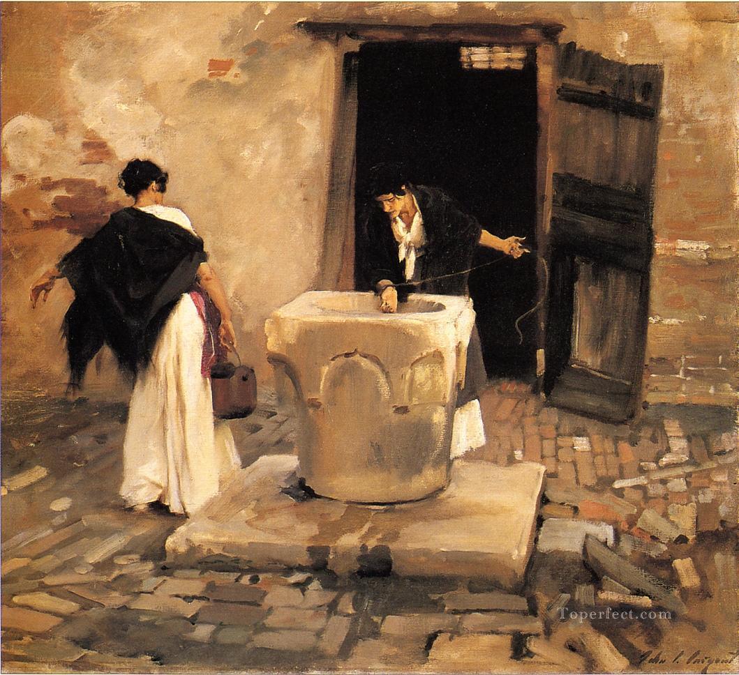 Portadores de agua venecianos John Singer Sargent Pintura al óleo
